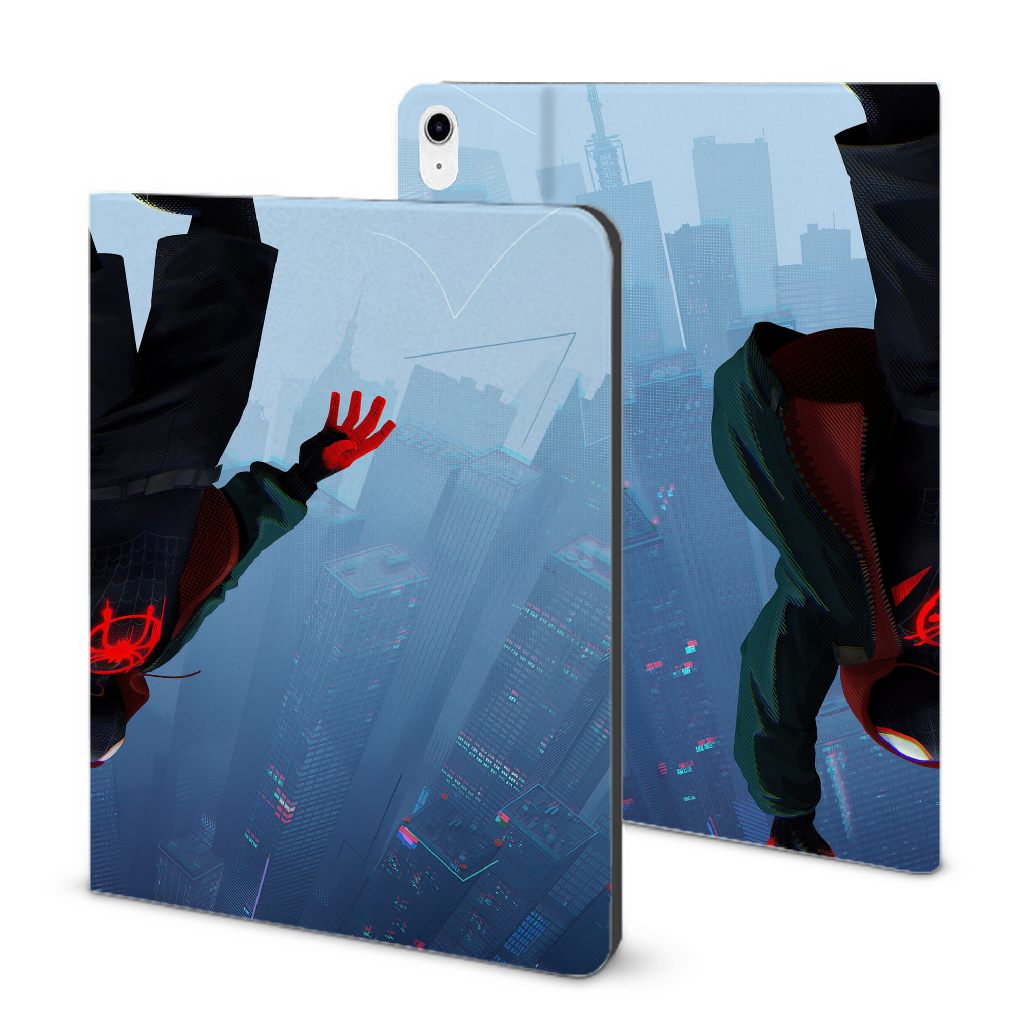 （画像用） Spider Man スパイダーマン IPad ケース ブック型 PUレザー TPU 耐衝撃 軽量 薄型 ペン収納なし 全面保護 IPad 各モデル対応